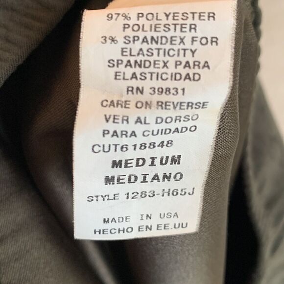 My Nicole Wide Leg Olive Green Faux Suede Pants pull on size medium - Picture 9 of 9